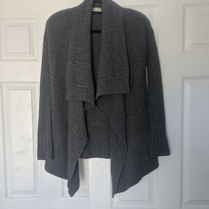 Abercrombie & Fitch Charcoal Draped Cardigan